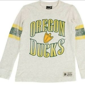 Oregon Ducks NCAA Kids Cream Thermal Style Sweater